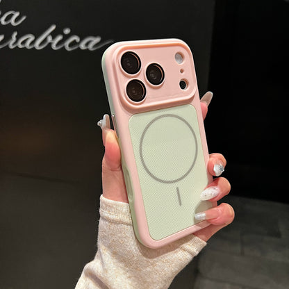 Armor Shield Dot Pattern Magnetic Apple Phone Case