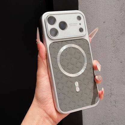 Diamond-patterned magnetic Apple phone case