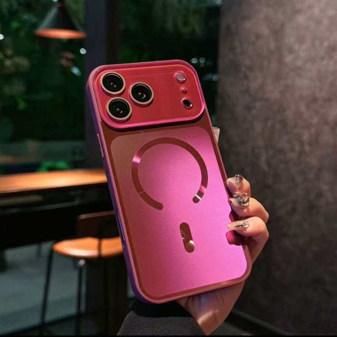 Magnetic Apple Phone Case with Glossy Finish