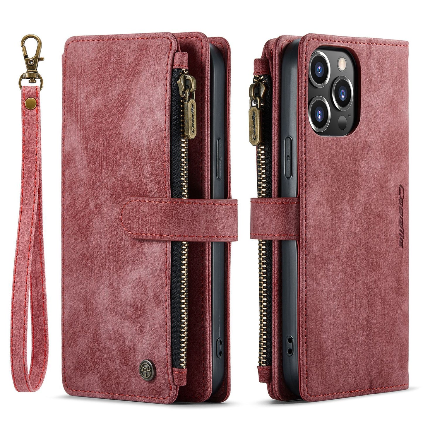 Luxury Collection 3-in-1 Multifunctional Wallet Style iPhone Mobile Phone Leather Case