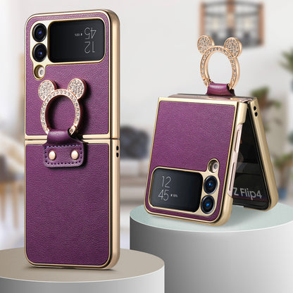 Electroplated diamond ring Samsung Z Flip phone case