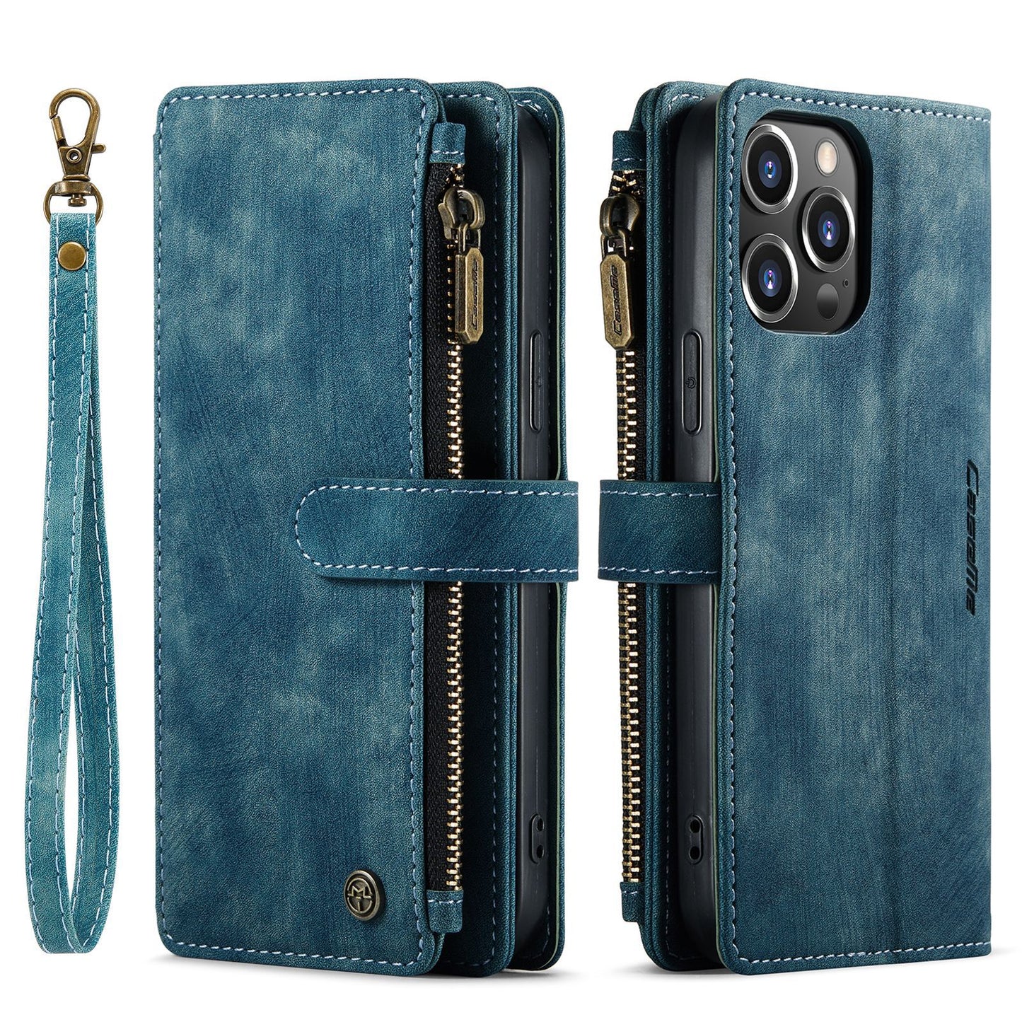 Luxury Collection 3-in-1 Multifunctional Wallet Style iPhone Mobile Phone Leather Case