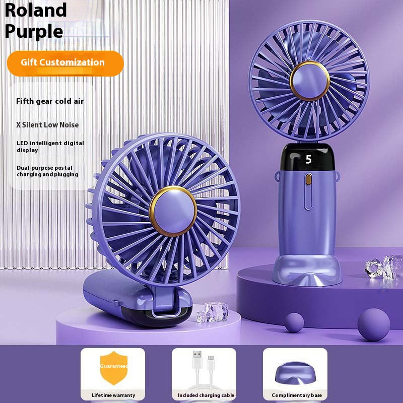 Handheld Silent Desktop Folding Small Fan