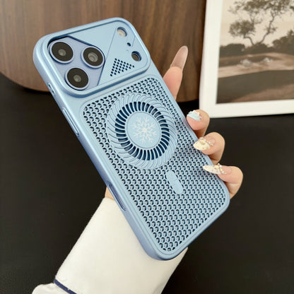 Cyclone cooling and breathable mesh magnetic Apple phone case