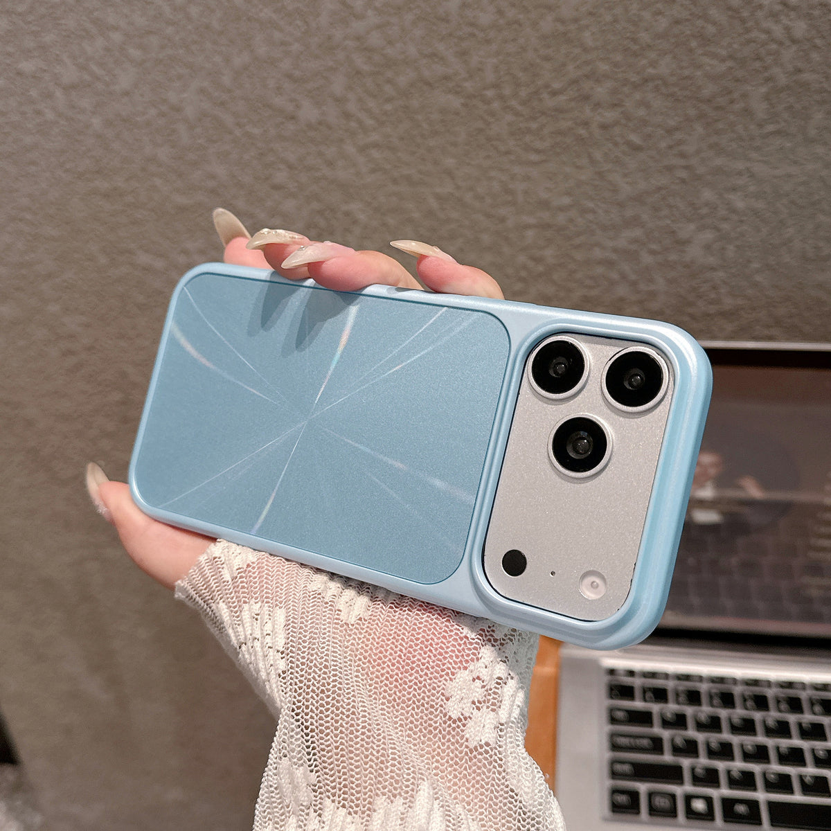 Aurora Laser Large-Cutout Back Panel iPhone Case