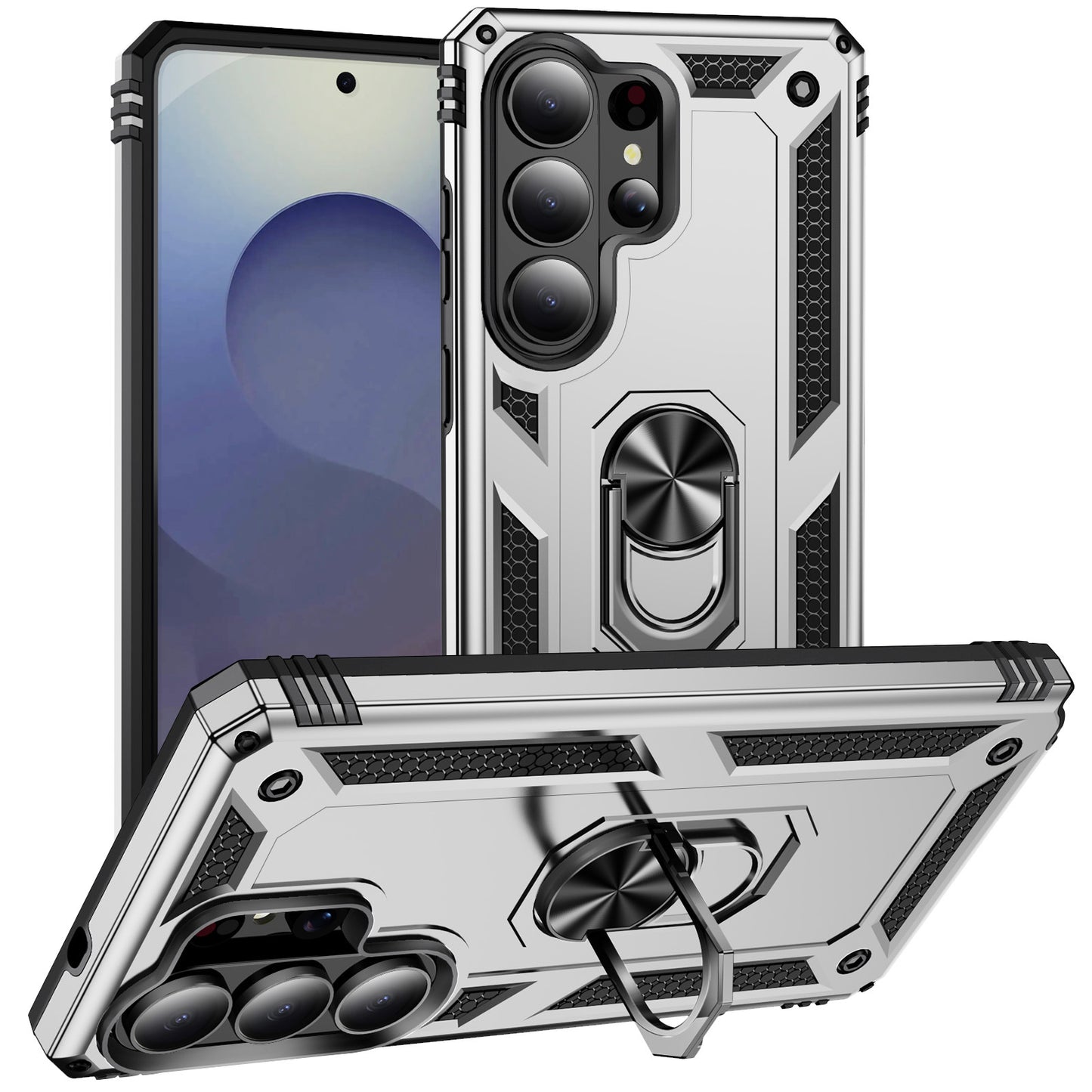 Military-grade anti-drop magnetic stand Samsung phone case
