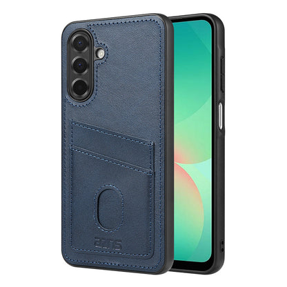 Business SIM card insert leather case Samsung phone case
