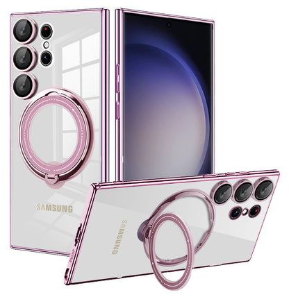 Liangdun electroplating magnetic bracket Samsung mobile phone case