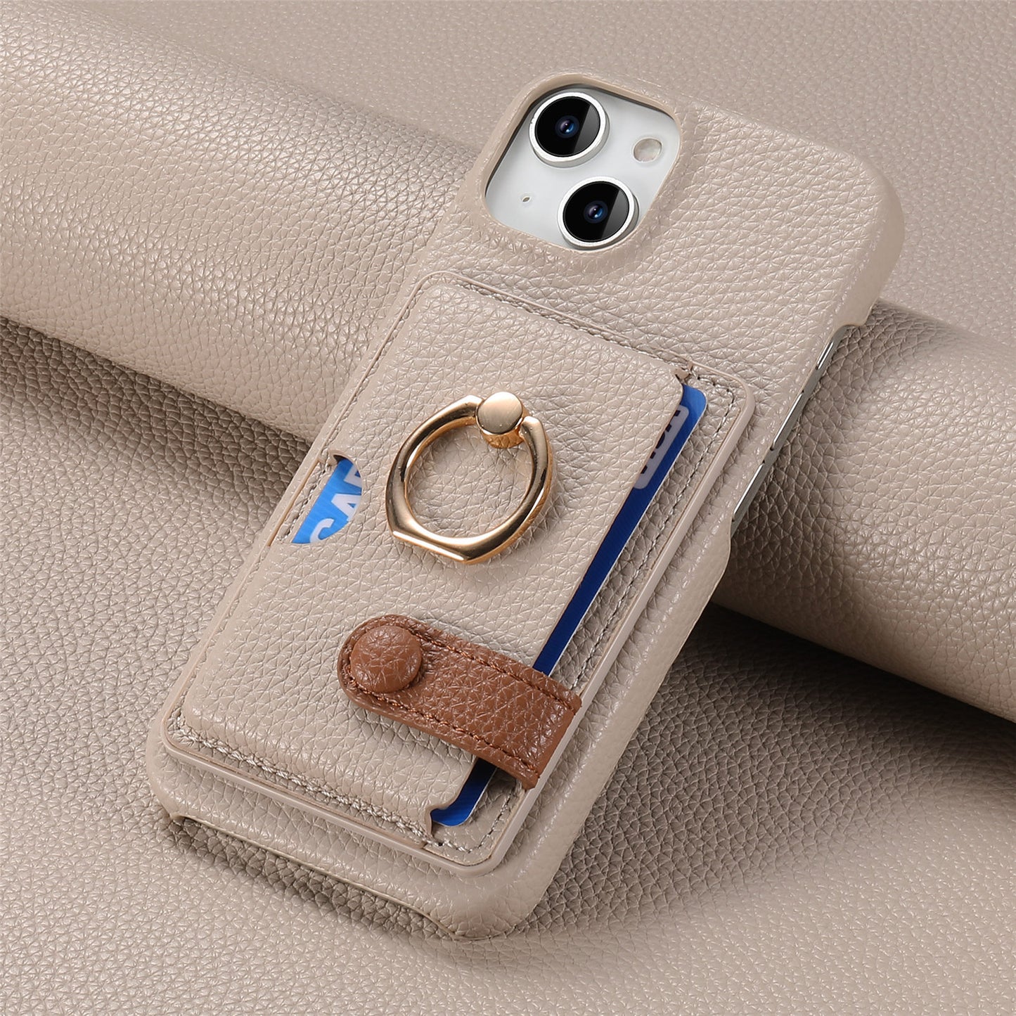 iPhone Lychee Pattern Wallet Case