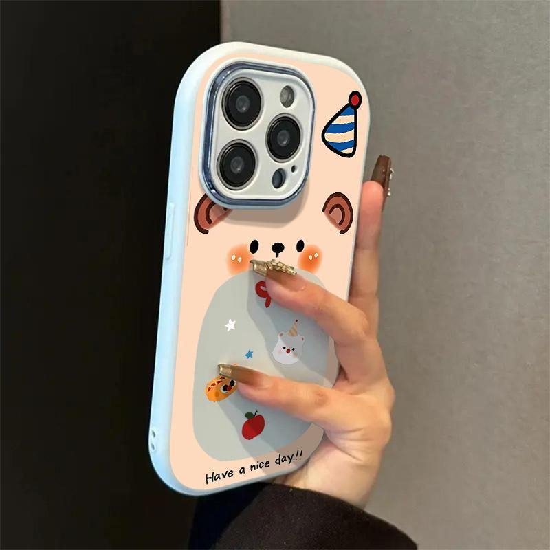 Cute bear Apple phone case
