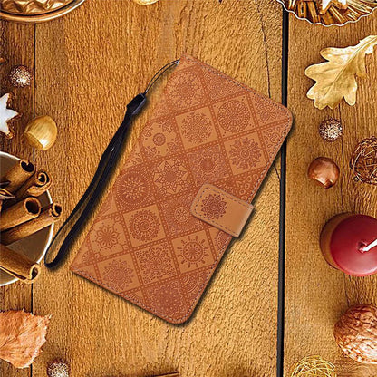 Embossed leather Apple phone case
