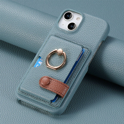 iPhone Lychee Pattern Wallet Case