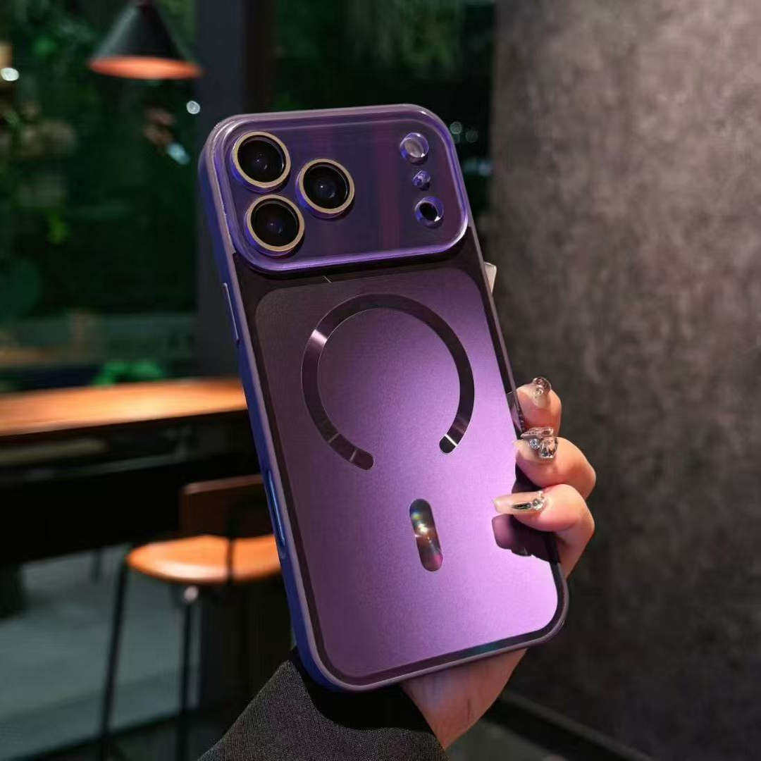 Magnetic Apple Phone Case with Glossy Finish