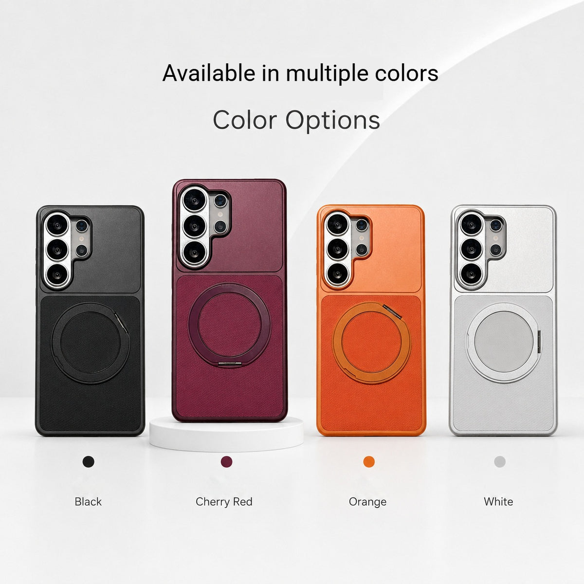 Fabric Rotating Stand Case for Samsung Phones
