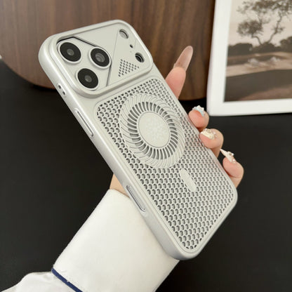 Cyclone cooling and breathable mesh magnetic Apple phone case