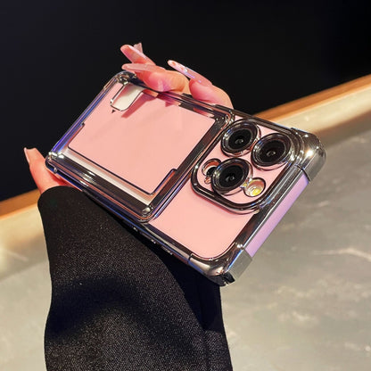 Electroplating creative card holder Apple phone case