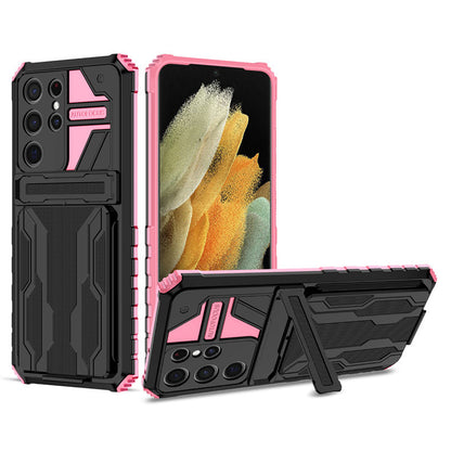 Card holder and drop-proof Samsung phone case