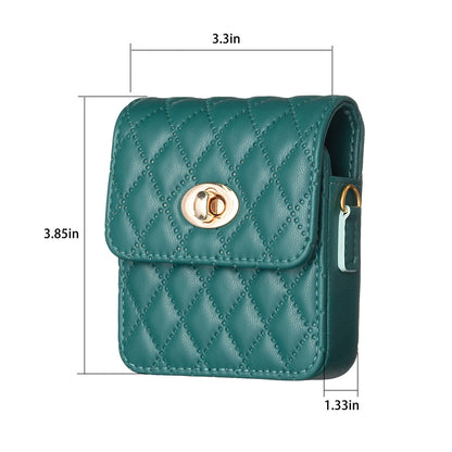 Samsung Z Flip Fashion Leather Case with String
