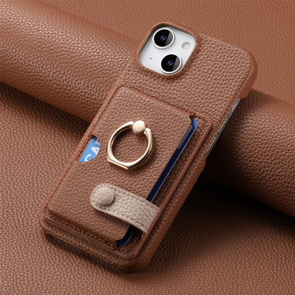 iPhone Lychee Pattern Wallet Case