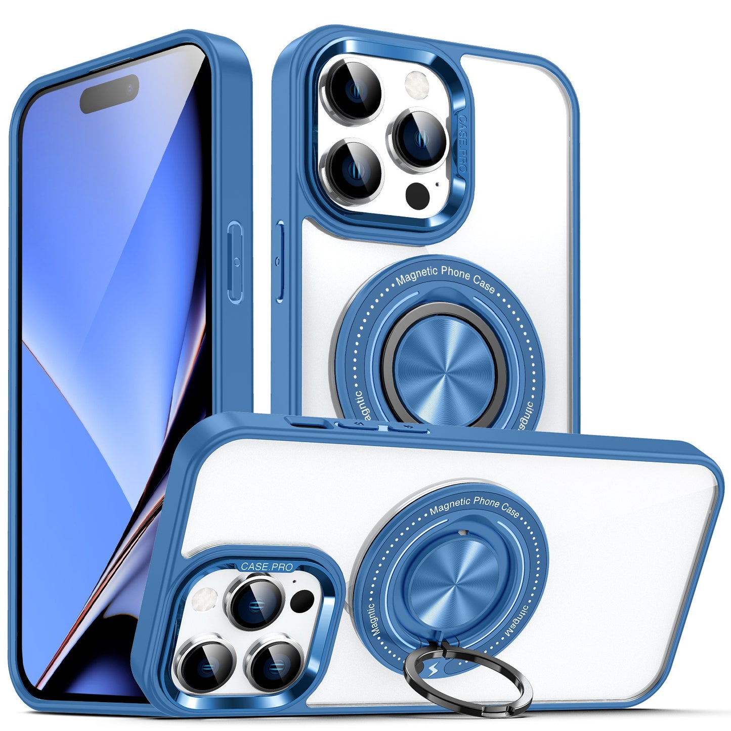 Rotating Ring Magnetic Bracket Apple Phone Case