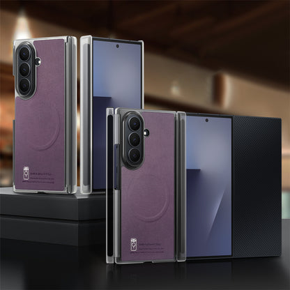 Luxury Leather Magnetic Samsung Z Fold Phone Case