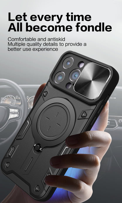 Window-mounted anti-drop magnetic Apple phone case