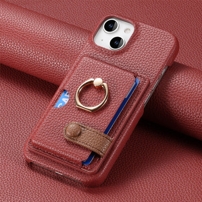 iPhone Lychee Pattern Wallet Case