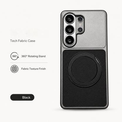 Fabric Rotating Stand Case for Samsung Phones