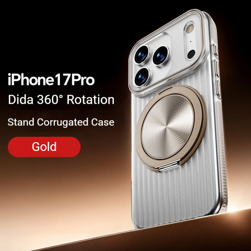Electroplated corrugated stand Apple phone case