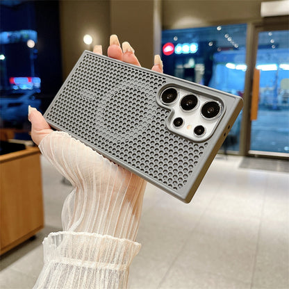 Summer magnetic hollow PC hard shell suitable for Samsung mobile phone case
