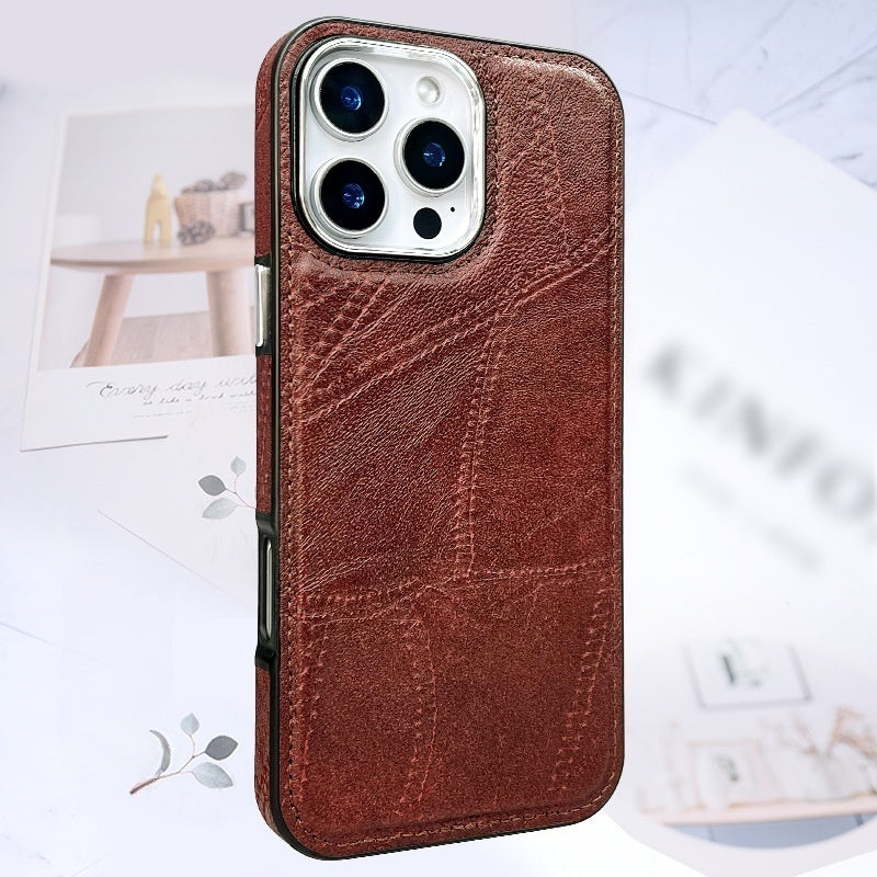 Denim leather iPhone case