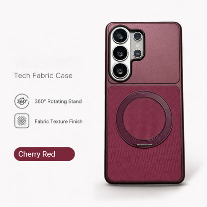 Fabric Rotating Stand Case for Samsung Phones