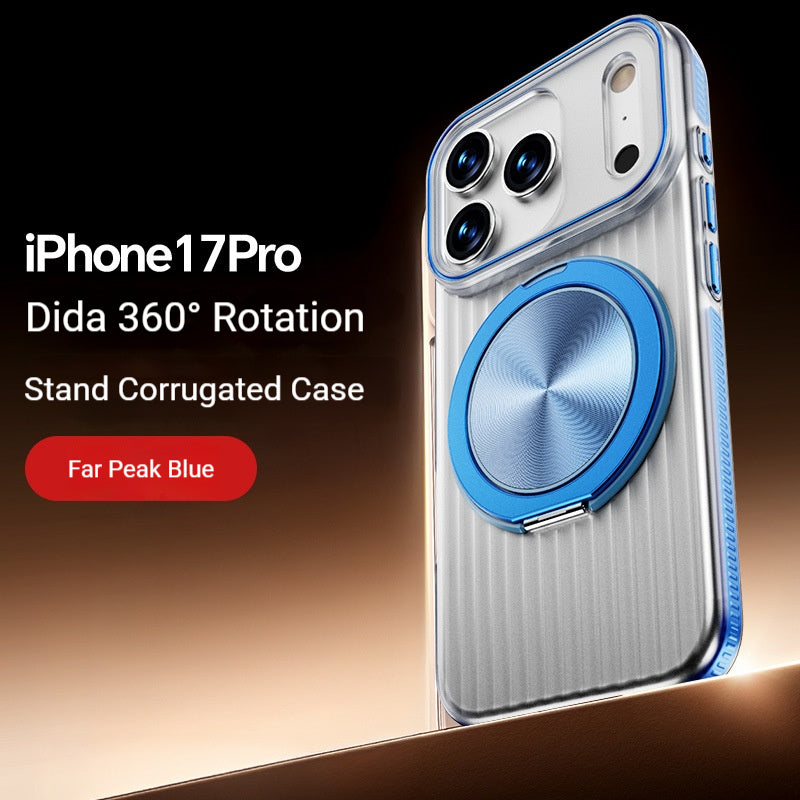 Electroplated corrugated stand Apple phone case