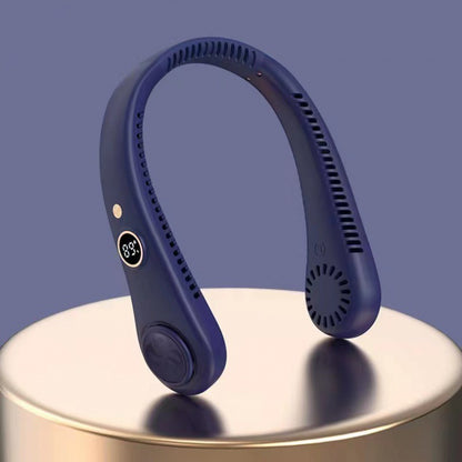 Portable Bladeless Neck Fan with LED Display