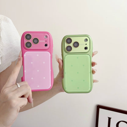 Slim Waist Polka Dot Creative Apple Phone Case