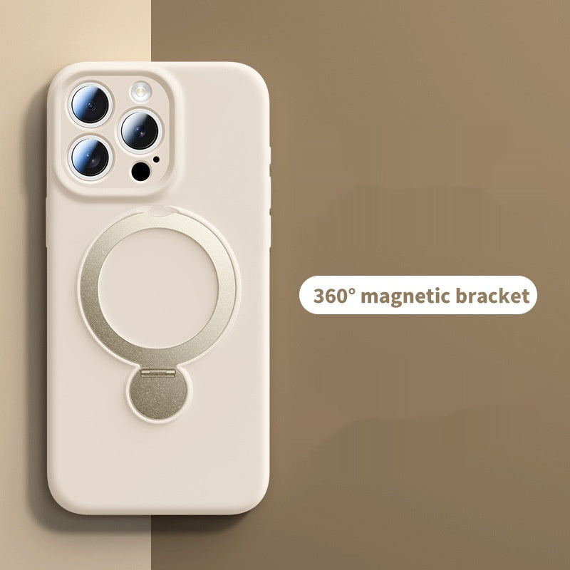 Liquid Rotating Magnetic Bracket Apple Phone Case