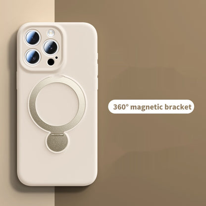 Liquid Rotating Magnetic Bracket Apple Phone Case