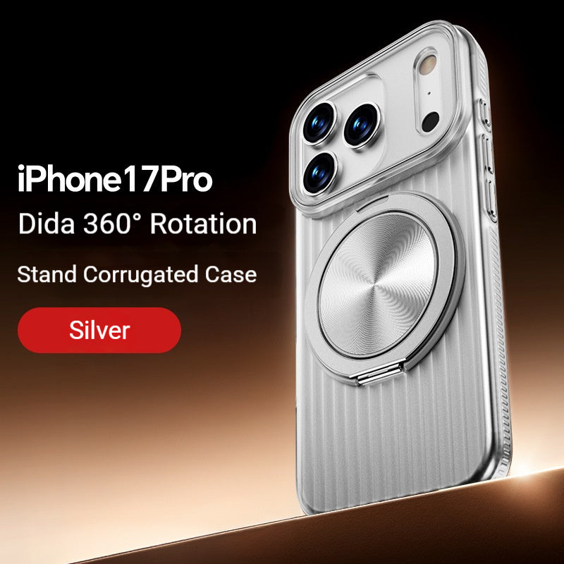 Electroplated corrugated stand Apple phone case