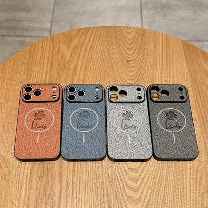 Lambskin magnetic Apple phone case