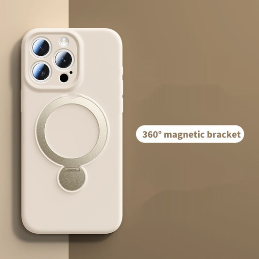 Liquid Rotating Magnetic Bracket Apple Phone Case