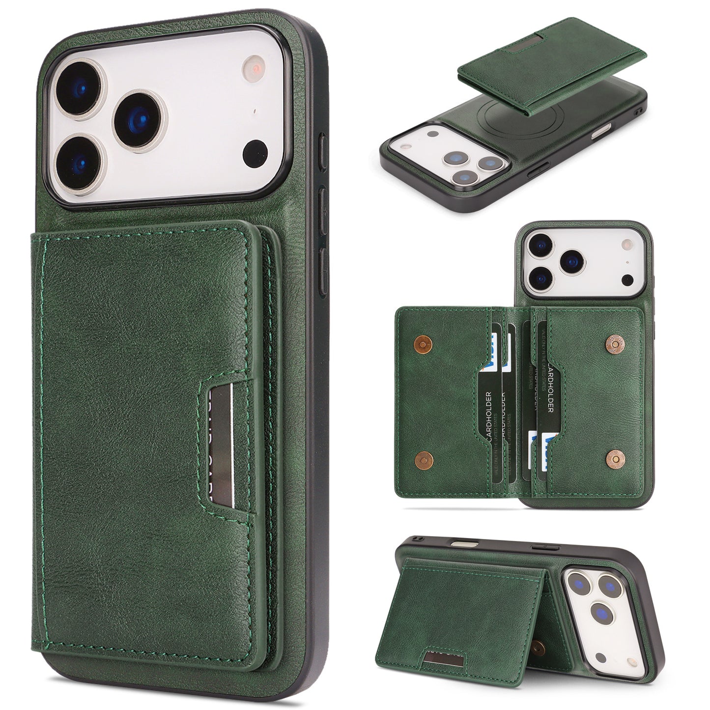 Split Card Holder Magnetic Apple Phone Case