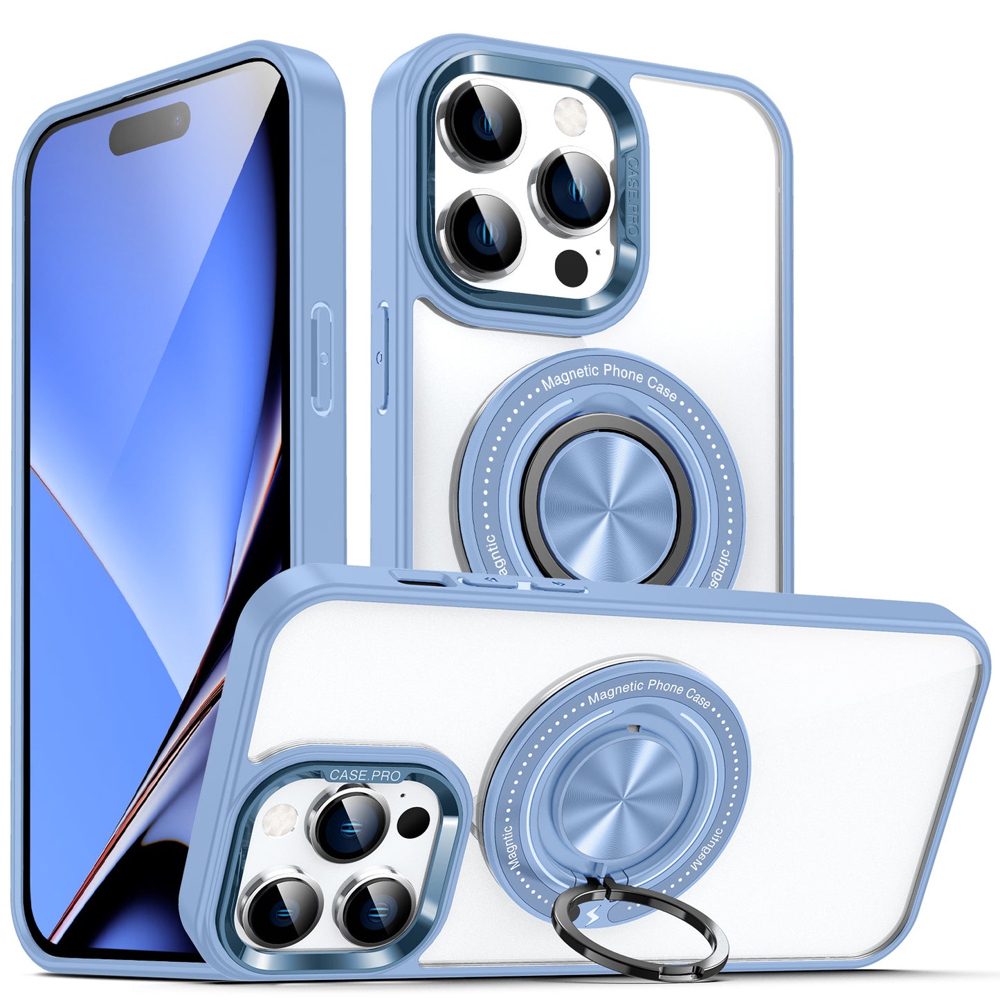 Rotating Ring Magnetic Bracket Apple Phone Case