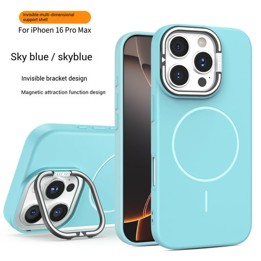 Lens bracket magnetic thin ring Apple phone case