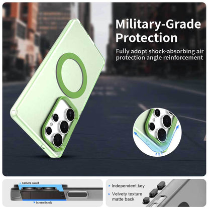 Simple candy-colored magnetic Samsung phone case