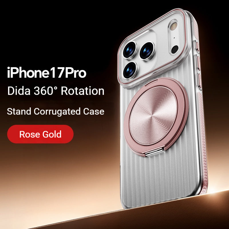 Electroplated corrugated stand Apple phone case