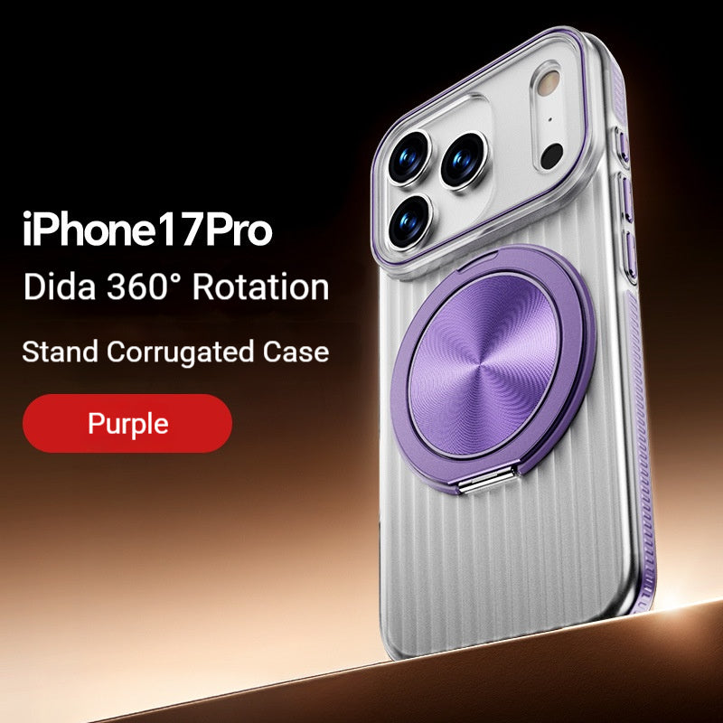 Electroplated corrugated stand Apple phone case