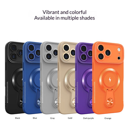 Small tail stand magnetic Apple phone case