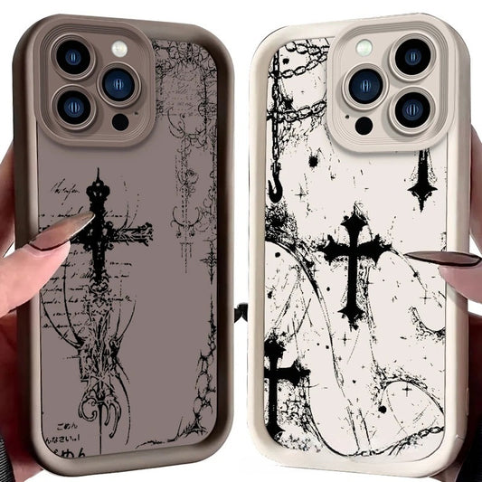 Cross-shaped Apple phone case