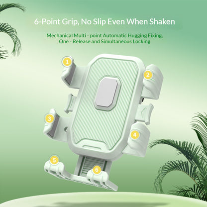 Shock-absorbing phone mount for outdoor cycling