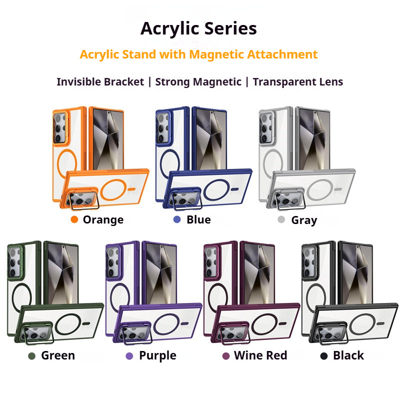 Acrylic magnetic eye protection stand for Samsung phone case